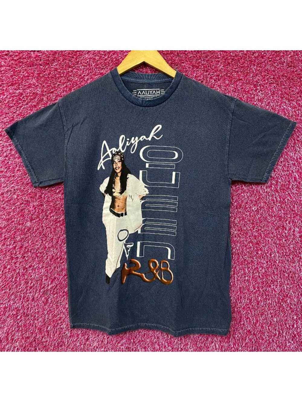 Aaliyah Princess Of RnB Poster T-Shirt Small